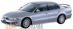 Автомобильные коврики ЭВА (EVA) для Mitsubishi Galant VIII правый руль (2WD) 1996-2005 