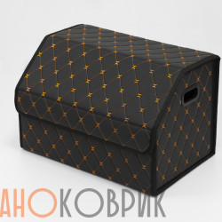 Ковровое изделие для хранения в багажник цвет чёрный с оранжевой ниткой