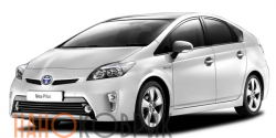 Автомобильные коврики ЭВА (EVA) для Toyota Prius III правый руль рестайлинг (XW30) 2012-2016 