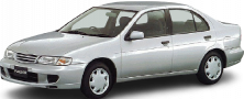 Nissan Pulsar V правый руль седан (N15 4WD) 1997-2000