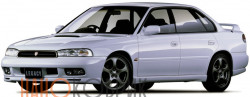 Автомобильные коврики ЭВА (EVA) для Subaru Legacy  II  правый руль седан (BD) 1993-1998 