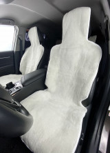 Белые накидки на передние сидения из Шерсти