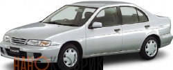 Автомобильные коврики ЭВА (EVA) для Nissan Pulsar V правый руль седан (N15 2WD) 1997-2000 
